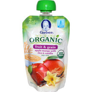 3 PACK of Gerber Organic 2nd Foods Baby Food Apples Mango with Rice & Vanilla -- 3.5 oz