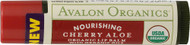 Avalon Organics, Organic Lip Balm, Cherry Aloe, .15 oz (4.2 g)