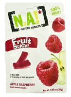 3 PACK of Nature Addicts Fruit Sticks Apple Raspberry -- 1.06 oz