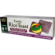 3 PACK of Edward & Sons, Exotic Rice Toast, Whole Grain Crackers, Purple Rice & Black Sesame, 2.25 oz (65 g)