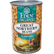 3 PACK of Eden Foods Organic Great Northern Beans -- 15 oz