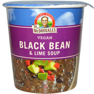 3 PACK of Dr. McDougalls Big Cup Vegan Soup Black Bean & Lime -- 3.4 oz