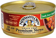 Newmans Own Grain Free Premium Stews Cat Food Lamb Liver & Vegetable - 5.5 oz