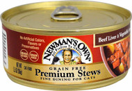 Newmans Own Grain Free Premium Stews Cat Food Beef Liver & Vegetable - 5.5 oz
