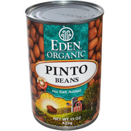 3 PACK of Eden Foods Organic Pinto Beans Canned -- 15 oz