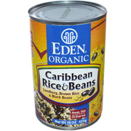 3 PACK of Eden Foods Organic Caribbean Rice & Beans -- 15 oz