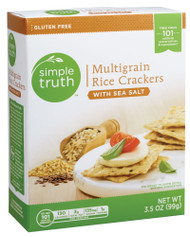 Simple Truth Multigrain Rice Crackers with Sea Salt - 3.5 oz