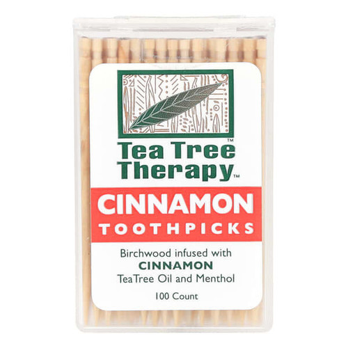 <img alt="Tea Tree Therapy, Toothpicks, Cinnamon , 100 Count" title="Tea Tree Therapy, Toothpicks, Cinnamon , 100 Count,637792505002"