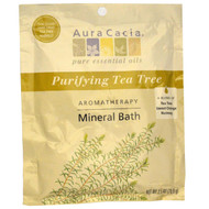 3 PACK of Aura Cacia Aromatherapy Mineral Bath Tea Tree Harvest -- 2.5 oz