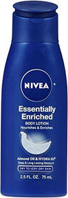 3 PACK of Nivea, Body Lotion, Essentially Enriched, Almond Oil, 2.5 fl oz (75 ml)