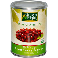 Grown Right, Organic Whole Cranberry Sauce, 14 oz (397 g) (5 PACK)