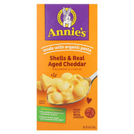 <img alt="Annies Homegrown, Macaroni & Cheese, Shells & Real Aged Cheddar, 6 oz (170 g)" title="Annies Homegrown, Macaroni & Cheese, Shells & Real Aged Cheddar, 6 oz (170 g),013562300846"