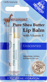 Out of Africa, Lip Balm, Pure Shea Butter, Unscented, 0.15 oz (4 g)
