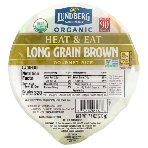 <img alt="Lundberg, Organic Long Grain Brown Gourmet Rice, 7.4 oz (210 g)" title="Lundberg, Organic Long Grain Brown Gourmet Rice, 7.4 oz (210 g),073416045378"