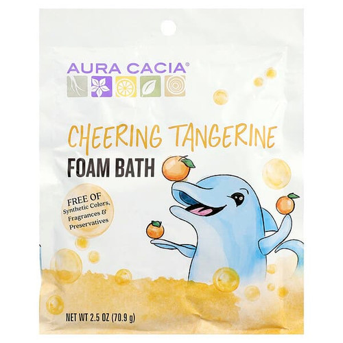 <img alt="3 PACK of Aura Cacia, Foam Bath, Cheering Tangerine, 2.5 oz (70.9 g)" title="3 PACK of Aura Cacia, Foam Bath, Cheering Tangerine, 2.5 oz (70.9 g),051381885953"