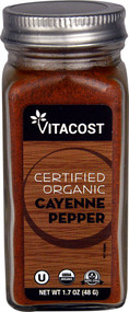 3 PACK of Vitaco Certified Organic Cayenne Pepper -- 1.7 oz