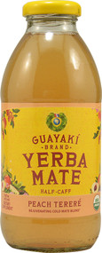 Guayaki, Organic Yerba Mate Half-Caff,  Peach Terere - 16 fl oz