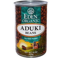 3 PACK of Eden Foods Organic Aduki Beans -- 15 oz