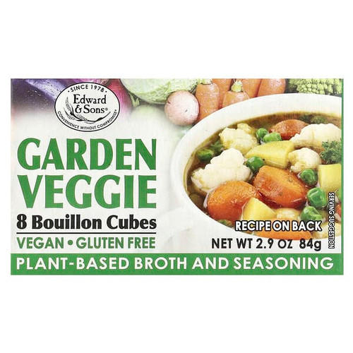 <img alt="3 PACK of Edward & Sons, Garden Veggie, Bouillon Cubes, 8 Cubes" title="3 PACK of Edward & Sons, Garden Veggie, Bouillon Cubes, 8 Cubes,043182003933"