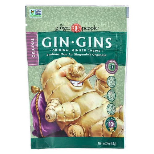 <img alt="The Ginger People, Gin Gins, Ginger Chews, Original , 3 oz (84 g)" title="The Ginger People, Gin Gins, Ginger Chews, Original , 3 oz (84 g),734027905023"
