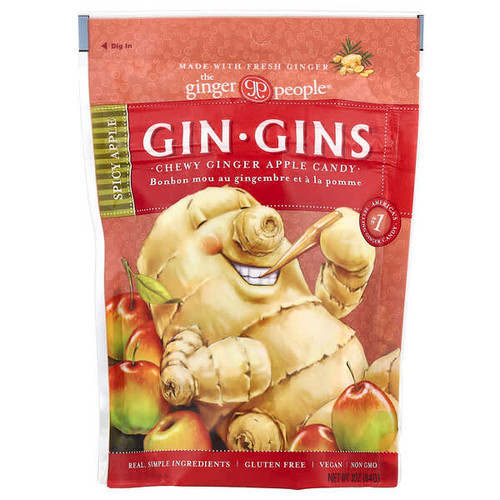 <img alt="The Ginger People, Gin Gins, Chewy Ginger Apple Candy, Spicy Apple, 3 oz (84 g)" title="The Ginger People, Gin Gins, Chewy Ginger Apple Candy, Spicy Apple, 3 oz (84 g),734027905030"