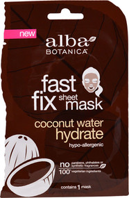 Alba Botanica Fast Fix Sheet Mask Coconut Water Hydrate - 1 Mask
