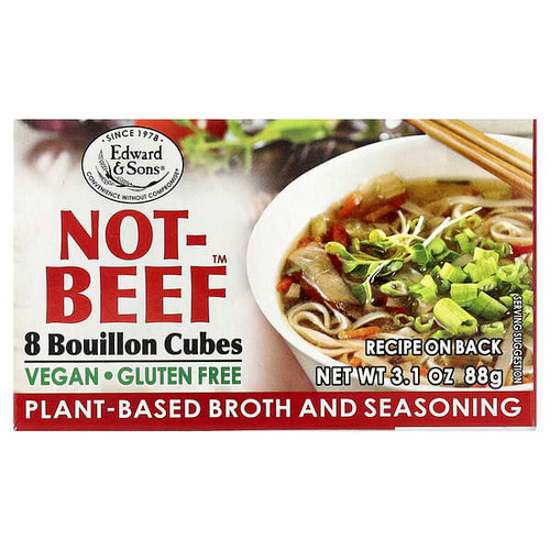 <img alt="3 PACK of Edward & Sons, Not-Beef Bouillon Cubes, 8 Cubes, 3.1 oz (88 g)" title="3 PACK of Edward & Sons, Not-Beef Bouillon Cubes, 8 Cubes, 3.1 oz (88 g),043182003926"