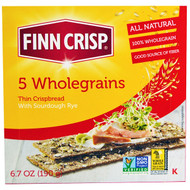Finn Crisp, 5 Wholegrains Thin Crispbread, 6.7 oz (190 g)