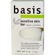 3 PACK of Basis, Sensitive Skin Bar, 4 oz (113 g)
