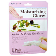 3 PACK of Nu-Pore, Moisturizing Gloves, Jojoba Oil & Aloe Vera Extract, 1 Pair