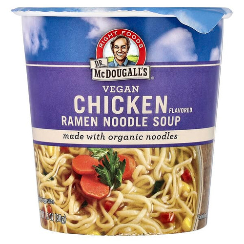 <img alt="3 PACK of Dr. McDougalls, Vegan Ramen Noodle Soup, Chicken, 1.8 oz (50 g)" title="3 PACK of Dr. McDougalls, Vegan Ramen Noodle Soup, Chicken, 1.8 oz (50 g),767335011179"