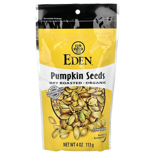 <img alt="Eden Foods, Organic Pumpkin Seeds, Dry Roasted, 4 oz (113 g)" title="Eden Foods, Organic Pumpkin Seeds, Dry Roasted, 4 oz (113 g),024182000849"