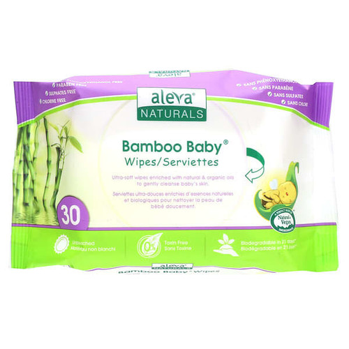 <img alt="Aleva Naturals, Bamboo Baby Wipes, 30 Wipes" title="Aleva Naturals, Bamboo Baby Wipes, 30 Wipes,624721379414"