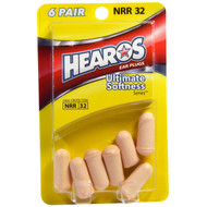 3 PACK of Hearos, Ear Plugs, Ultimate Softness, High, NRR 32, 6 Pair