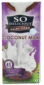 So Delicious, Coconut Milk Unsweetened,  Vanilla - 32 fl oz
