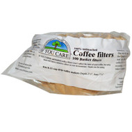 3 PACK of If You Care Basket Coffee Filters Unbleached Chlorine-Free -- 100 Filters