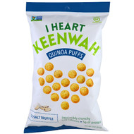 3 PACK of I Heart Keenwah Quinoa Puffs Gluten Free Sea Salt Truffle -- 3 oz