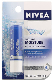 3 Pack of Nivea A Kiss Of Moisture Essential Lip Care - 0.17 oz