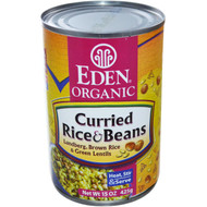 3 PACK of Eden Foods Organic Curried Rice and Lentils -- 15 oz