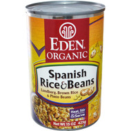 3 PACK of Eden Foods Organic Spanish Rice and Pinto Beans -- 15 oz