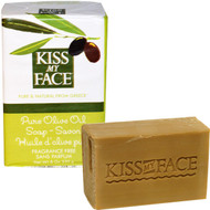 3 PACK of Kiss My Face, Pure Olive Oil Soap, Fragrance Free, 8 oz (230 g)