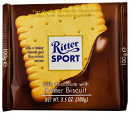 3 PACK of Ritter Sport Milk Chocolate with Butter Biscuit -- 3.5 oz
