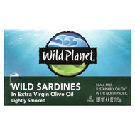 <img alt="3 PACK of Wild Planet, Wild Sardines In Extra Virgin Olive Oil, Lightly Smoked, 4.4 oz (125 g)" title="3 PACK of Wild Planet, Wild Sardines In Extra Virgin Olive Oil, Lightly Smoked, 4.4 oz (125 g),829696000800"