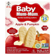 <img alt="Hot Kid, Baby Mum-Mum, Gentle Teething Wafers, Apple & Pumpkin, 12 Packs, 2 Wafers Each" title="Hot Kid, Baby Mum-Mum, Gentle Teething Wafers, Apple & Pumpkin, 12 Packs, 2 Wafers Each,686352809760"