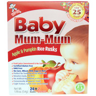 3 PACK of Hot Kid, Baby Mum-Mum, Apple & Pumpkin Rice Rusks, 24 Rusks, 1.76 oz (50 g)