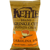 Kettle Foods, Krinkle Cut Potato Chips, Carolina BBQ, 5 oz (142 g)