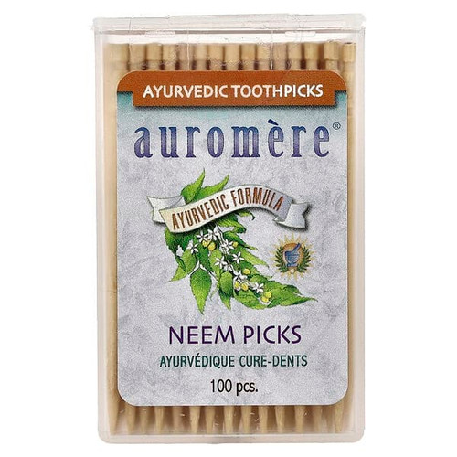 <img alt="3 PACK of Auromere, Ayurvedic Toothpicks, Neem Picks, 100 Pieces" title="3 PACK of Auromere, Ayurvedic Toothpicks, Neem Picks, 100 Pieces,027275350005"