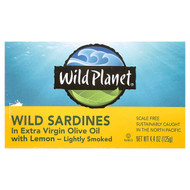 <img alt="3 PACK of Wild Planet, Wild Sardines In Extra Virgin Olive Oil with Lemon, Lightly Smoked, 4.4 oz (125 g)" title="3 PACK of Wild Planet, Wild Sardines In Extra Virgin Olive Oil with Lemon, Lightly Smoked, 4.4 oz (125 g),829696000817"