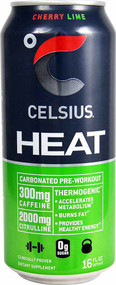 Celsius Heat Cherry Lime - 16 oz
