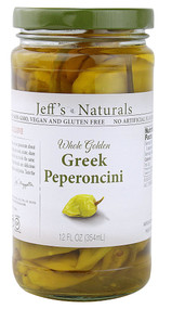 3 PACK of Jeffs Naturals Whole Golden Greek Peperoncini -- 12 fl oz